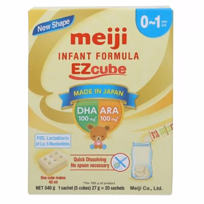 Sữa thanh Meiji Infant Formula EZcube 540g cho bé 0-1Y